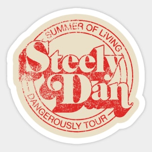 Retro Grunge-Style Steely Dan Sticker